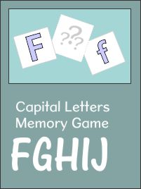 Memory Game Set 2 FGHIJ